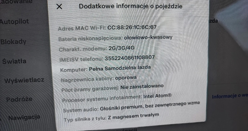 Tesla Model 3 cena 94710 przebieg: 154000, rok produkcji 2019 z Głogów Małopolski małe 67